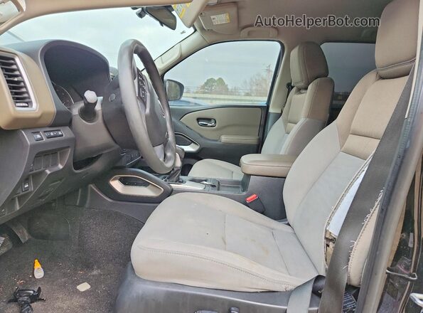 1N6ED1EK1NN655351 2022 NISSAN FRONTIER Черный Вид салона спереди