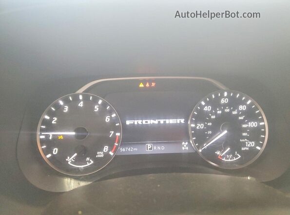 1N6ED1EK2PN613368 2023 NISSAN FRONTIER White Instrument cluster view