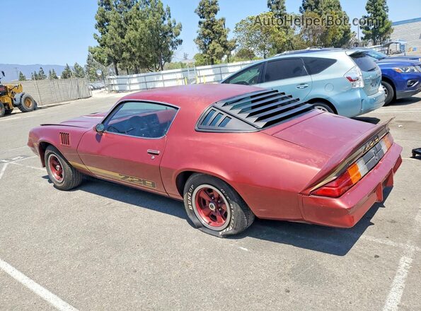 1Q87L9L644362 1979 CHEVROLET CAMARO Burgundy Задня ліва чверть