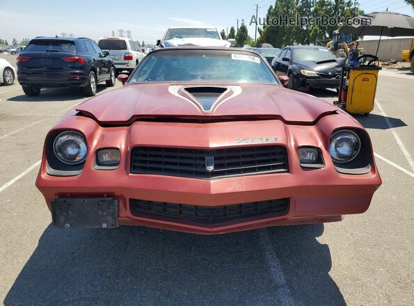 1Q87L9L644362 1979 CHEVROLET CAMARO Burgundy Вид спереду