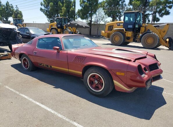 1Q87L9L644362 1979 CHEVROLET CAMARO Burgundy Передня права чверть