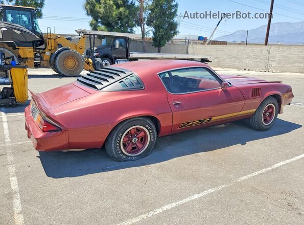 1Q87L9L644362 1979 CHEVROLET CAMARO Burgundy Задня права чверть