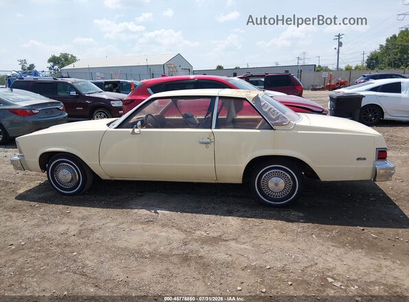 1T27M9B541950     1979 CHEVROLET MALIBU Yellow 360 interior view