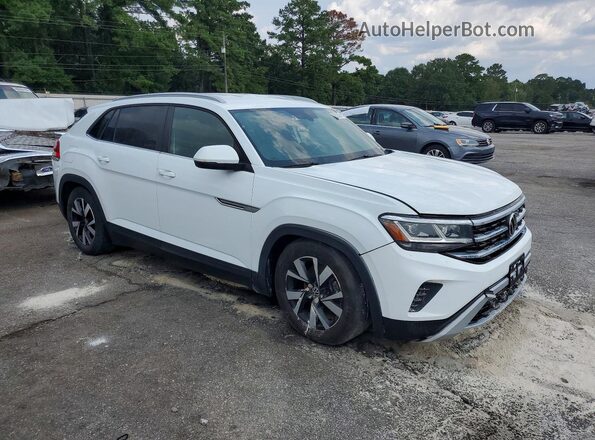 1V24C2CA2LC203787 2020 VOLKSWAGEN ATLAS White Передня права чверть