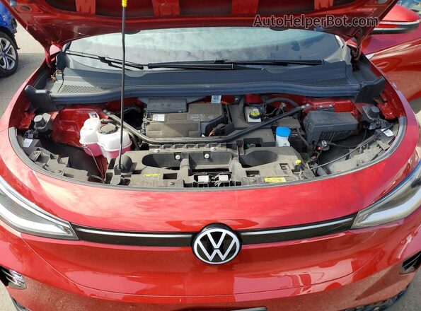 1V25MPE82PC017083 2023 VOLKSWAGEN ID.4 Red ძრავის განყოფილების ხედი