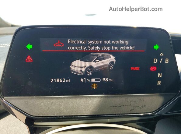 1V25MPE83RC008329 2024 VOLKSWAGEN ID.4 Blue Vista del cuadro de instrumentos