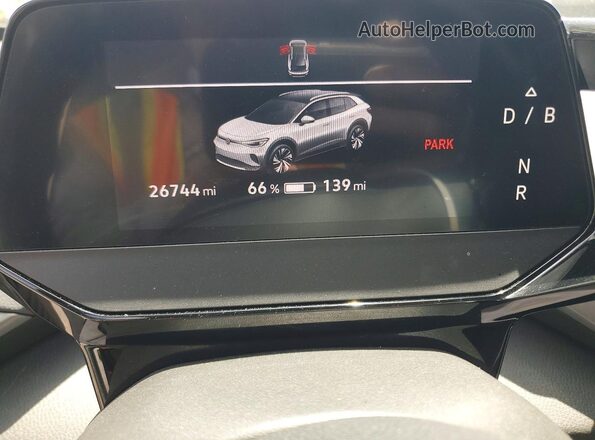 1V25MPE85RC009675 2024 VOLKSWAGEN ID.4 White Widok zestawu wskaźników