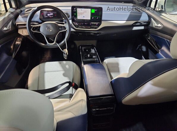 1V25MPE85RC017422 2024 VOLKSWAGEN ID.4 White Dashboard view