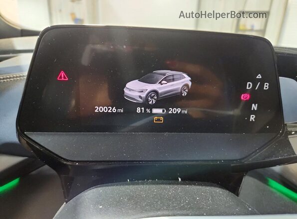 1V25MPE85RC017422 2024 VOLKSWAGEN ID.4 White Instrument cluster view