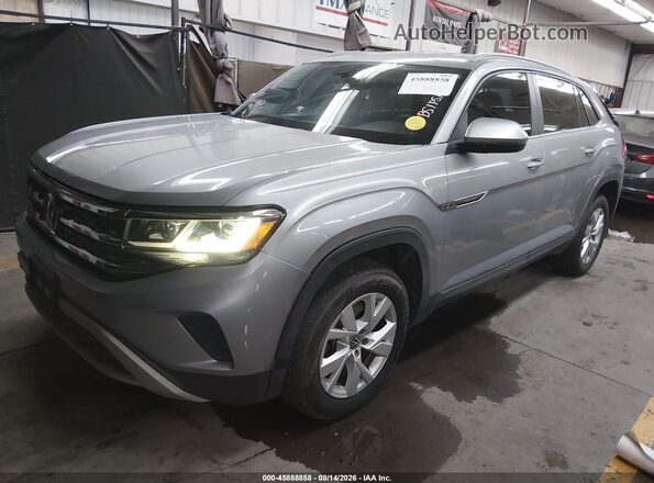 1V2AC2CA7LC200998 2020 VOLKSWAGEN ATLAS Silver Առջևի ձախ երեք քառորդ տեսարան