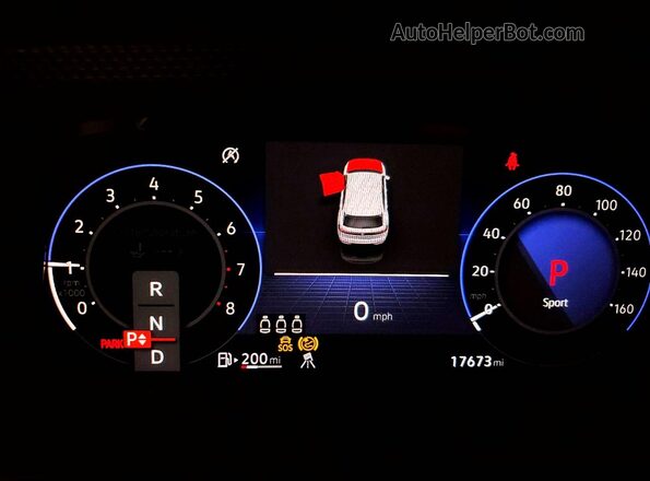 1V2AE2CA1SC206160 2025 VOLKSWAGEN ATLAS Gray Вид щитка приладів
