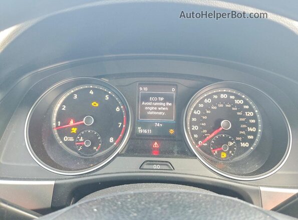 1V2AP2CA1JC533523 2018 VOLKSWAGEN ATLAS White Widok zestawu wskaźników