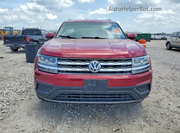 1V2AP2CA7JC589840 2018 VOLKSWAGEN ATLAS Red Front view