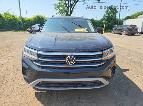 1V2BP2CA5MC602898 2021 VOLKSWAGEN ATLAS Black Widok z przodu