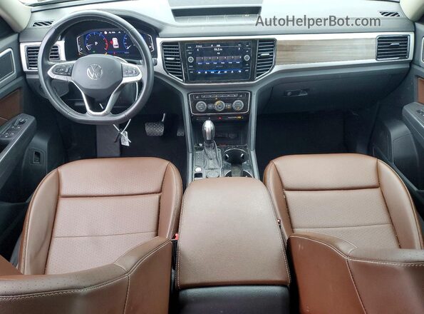 1V2BP2CAXMC588173 2021 VOLKSWAGEN ATLAS White Вид панелі приладів