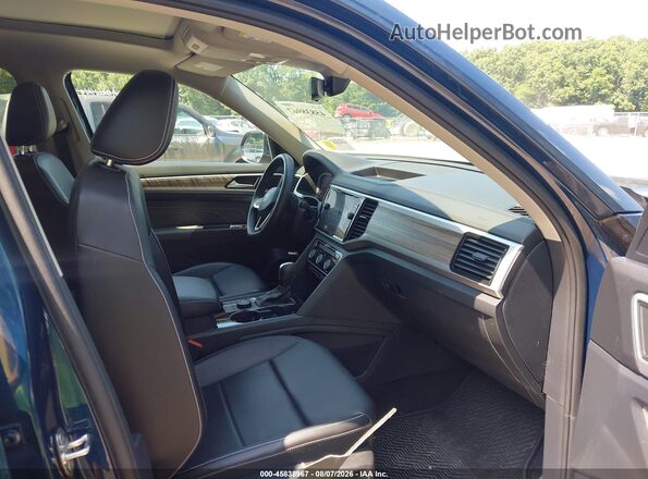 1V2BR2CA1MC597094 2021 VOLKSWAGEN ATLAS Blue წინა სალონის ხედი