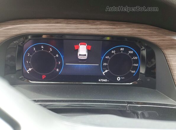 1V2BR2CA2SC517346 2025 VOLKSWAGEN ATLAS Белый Вид щитка приборов