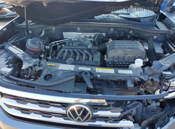 1V2BR2CA4MC576076 2021 VOLKSWAGEN ATLAS Gray Engine compartment view