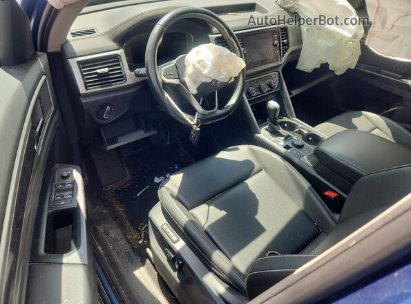 1V2BR2CA5MC501256 2021 VOLKSWAGEN ATLAS Blue Առջևի վահանակի տեսք