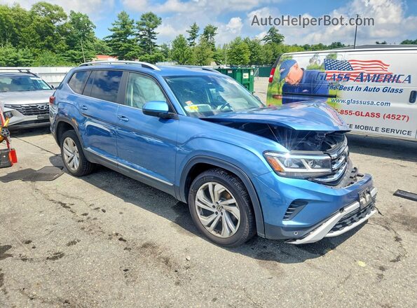 1V2BR2CA5MC501256 2021 VOLKSWAGEN ATLAS Blue Առջևի աջ