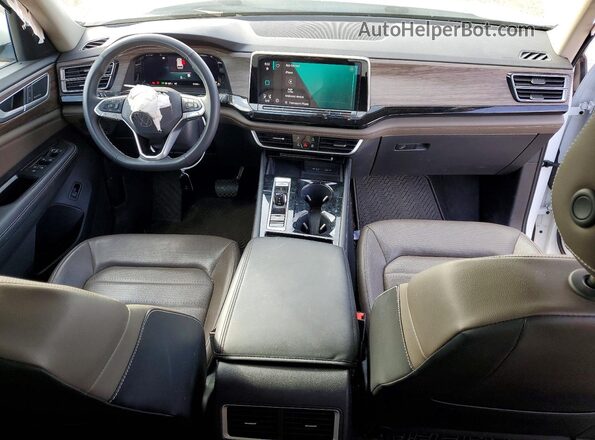 1V2BR2CA6RC554572 2024 VOLKSWAGEN ATLAS White Առջևի վահանակի տեսք