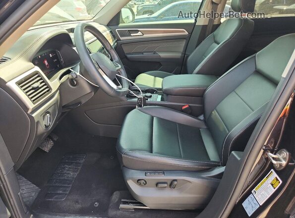 1V2BR2CA7MC569462 2021 VOLKSWAGEN ATLAS Black წინა სალონის ხედი