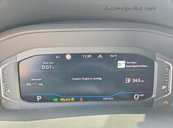 1V2BR2CA7MC569462 2021 VOLKSWAGEN ATLAS Black ხელსაწყოთა პანელის ხედი