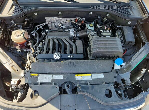 1V2BR2CA7MC569462 2021 VOLKSWAGEN ATLAS Black ძრავის განყოფილების ხედი