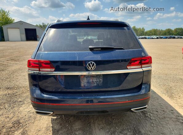 1V2BR2CA8MC577103 2021 VOLKSWAGEN ATLAS Синий Вид сзади