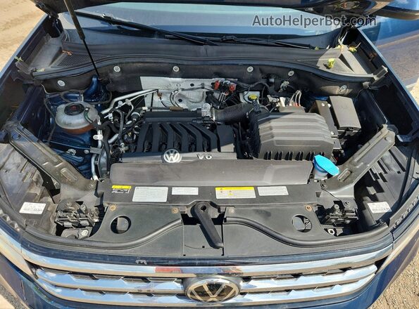1V2BR2CA8MC577103 2021 VOLKSWAGEN ATLAS Синий Вид подкапотного пространства