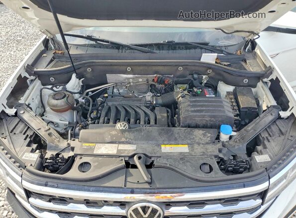 1V2CE2CA1MC234049 2021 VOLKSWAGEN ATLAS White ძრავის განყოფილების ხედი