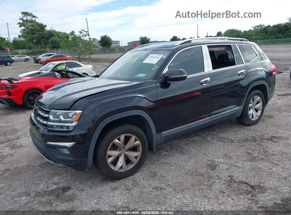 1V2CP2CA8JC597177 2018 VOLKSWAGEN ATLAS Black Առջևի ձախ երեք քառորդ տեսարան
