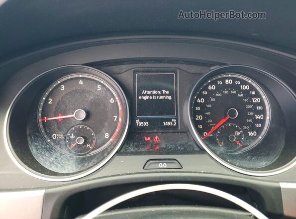1V2CR2CA8JC545400 2018 VOLKSWAGEN ATLAS Синий Вид щитка приборов