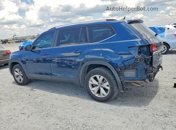 1V2CR2CA8JC545400 2018 VOLKSWAGEN ATLAS Синий Задняя левая четверть