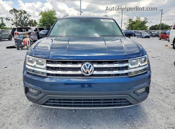 1V2CR2CA8JC545400 2018 VOLKSWAGEN ATLAS Синий Вид спереди