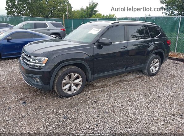 1V2CR2CAXJC508932 2018 VOLKSWAGEN ATLAS Черный Передняя левая четверть