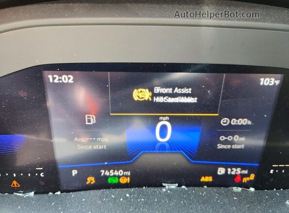 1V2DP2CA2NC516104 2022 VOLKSWAGEN ATLAS Gray Instrument cluster view