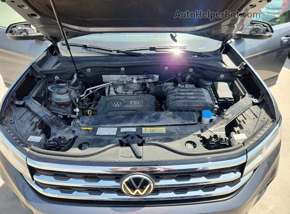 1V2DP2CA2NC516104 2022 VOLKSWAGEN ATLAS Gray Engine compartment view