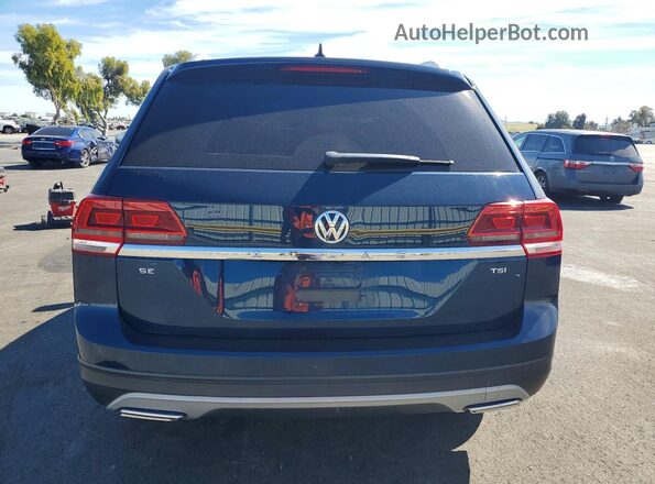 1V2DP2CA7JC592329 2018 VOLKSWAGEN ATLAS Blue Vista trasera