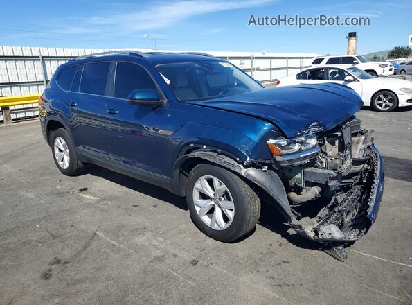 1V2DP2CA7JC592329 2018 VOLKSWAGEN ATLAS Blue Delantero derecho