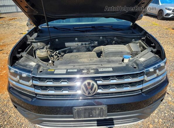 1V2DP2CAXJC597184 2018 VOLKSWAGEN ATLAS Black ძრავის განყოფილების ხედი