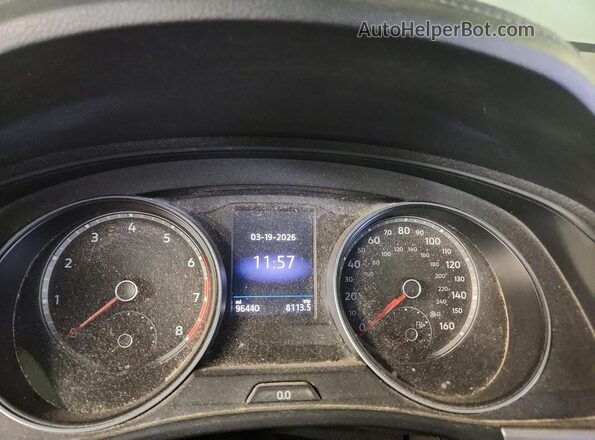 1V2DR2CA3KC543771 2019 VOLKSWAGEN ATLAS White Instrument cluster view