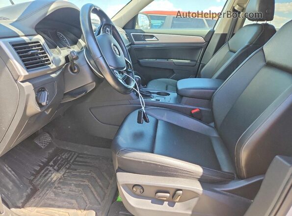 1V2DR2CA5KC583088 2019 VOLKSWAGEN ATLAS White Widok wnętrza z przodu