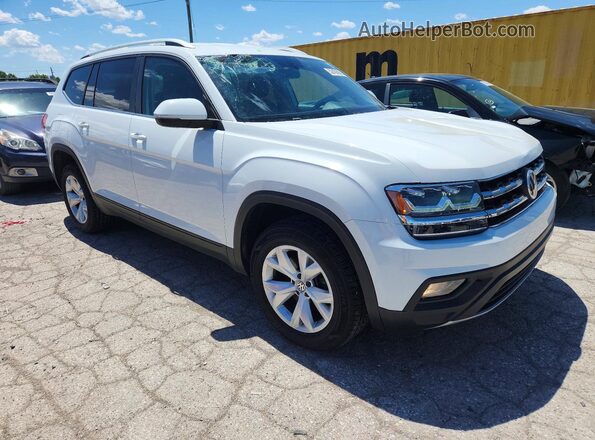 1V2DR2CA5KC583088 2019 VOLKSWAGEN ATLAS White Przód prawy