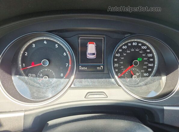 1V2DR2CA5KC583088 2019 VOLKSWAGEN ATLAS White Widok zestawu wskaźników