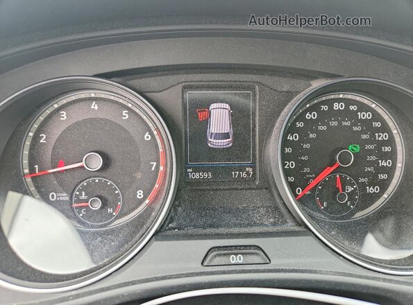 1V2DR2CA7KC602031 2019 VOLKSWAGEN ATLAS Gray Vista del cuadro de instrumentos