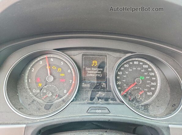 1V2DR2CA8KC590083 2019 VOLKSWAGEN ATLAS Серебряный Вид щитка приборов