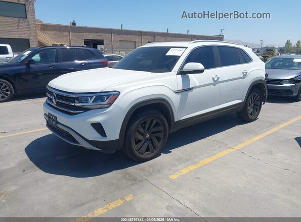 1V2EE2CA3LC229667 2020 VOLKSWAGEN ATLAS White Передня ліва чверть