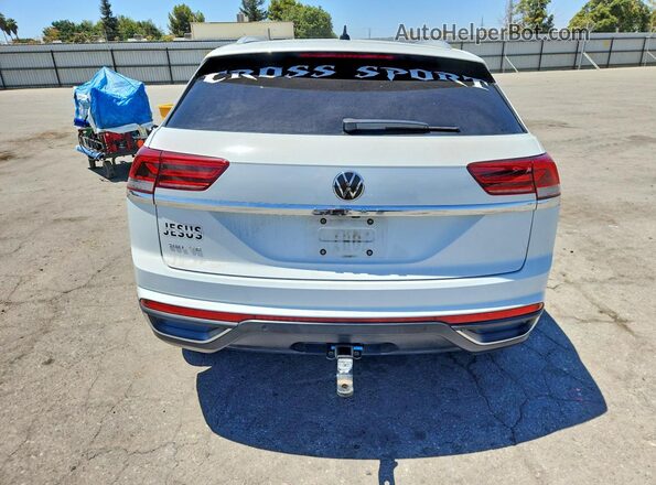 1V2EE2CA6MC228577 2021 VOLKSWAGEN ATLAS White Вид ззаду