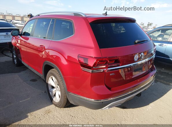 1V2ER2CA0JC515199 2018 VOLKSWAGEN ATLAS Red Trasero izquierdo